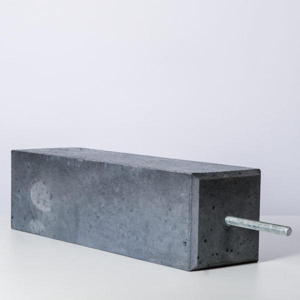 Betonpoer 170 x 170 mm met facet incl verstelbare plaat