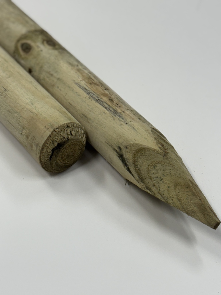 Vuren gepunt / gekruind Ø 60 x 2000 mm verduurzaamd C