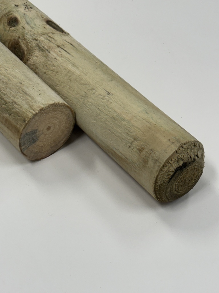 Vuren gekruind Ø 100 x 3000 mm verduurzaamd C