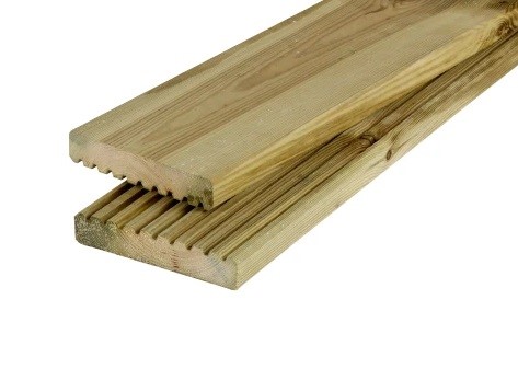 [2300865] Vuren 28 x 145 x 5100 mm geïmpregneerd antislip